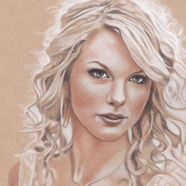 Taylor Swift - Drawing by Christopher Spicer