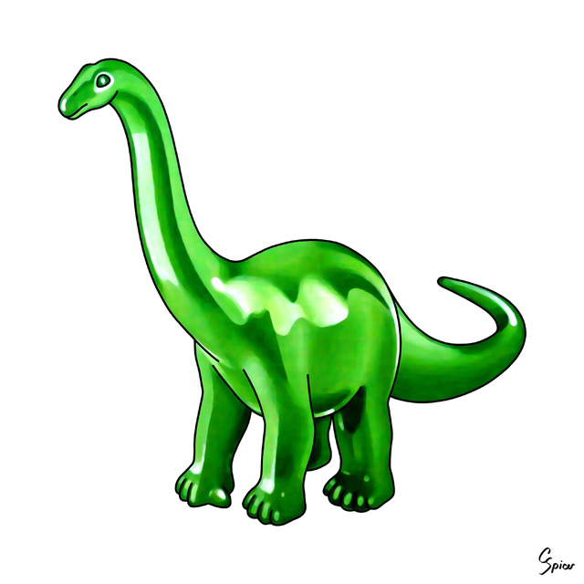 Apatosaurus - Painting by Christopher Spicer