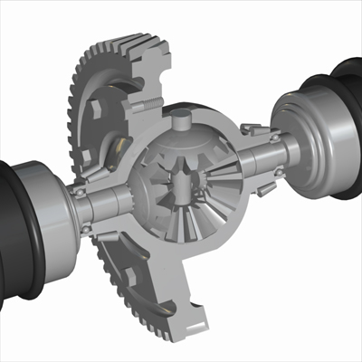 Differential Gearbox - 3D Model by Christopher Spicer