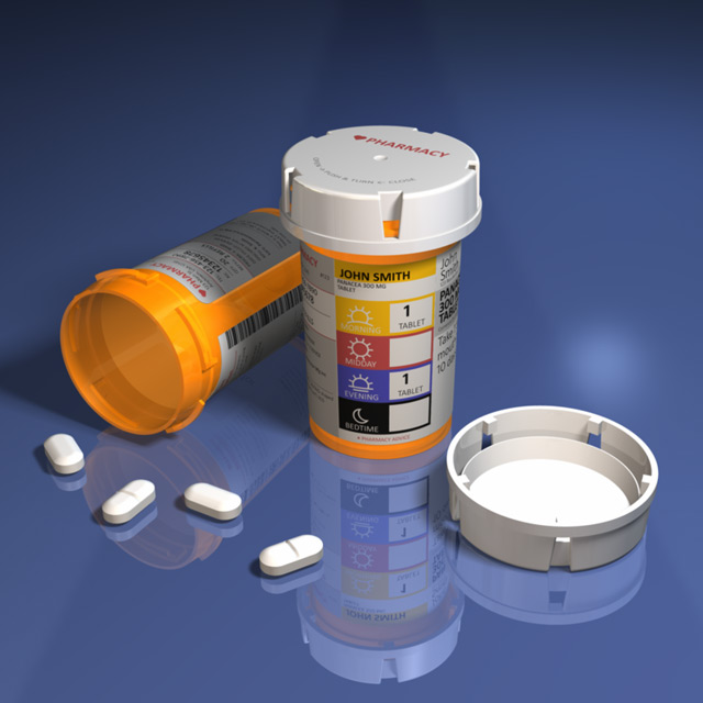 Prescription Pill Bottle - 3D Model by Christopher Spicer