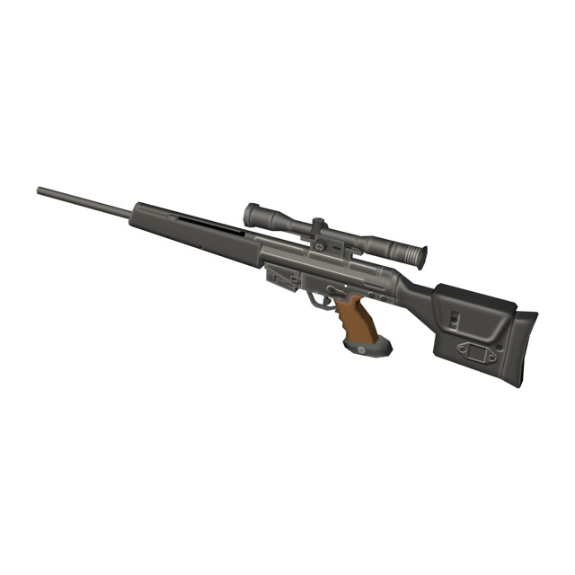 Heckler & Koch PSG1 Sniper Rifle - 3D Model by Christopher Spicer