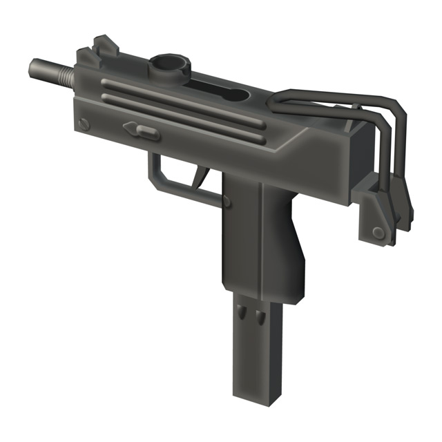 Ingram M11 Submachine Gun - 3D Model by Christopher Spicer