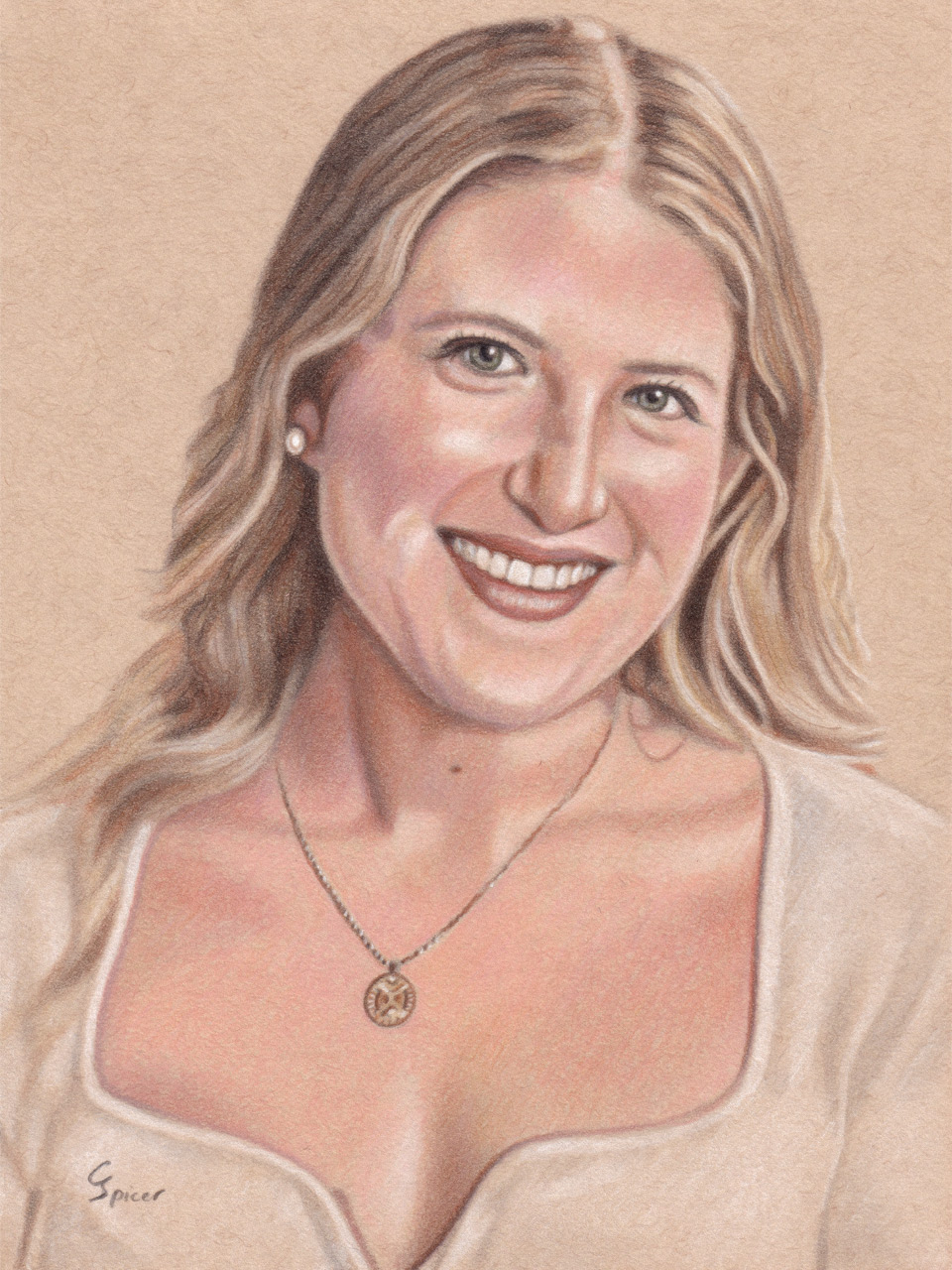Valerie Preactor - Drawing by Christopher Spicer